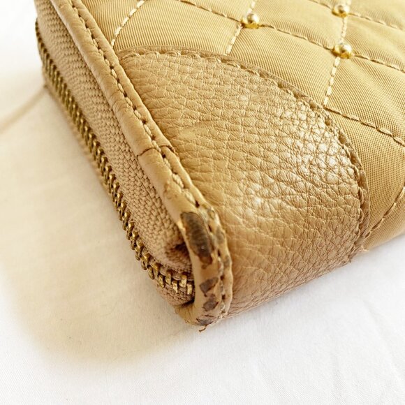 Juicy Couture Vintage Nylon Studded Beige Continental Wallet - Picture 4 of 7